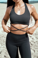 Ivy Laces bra - LuxeSkin™ noir