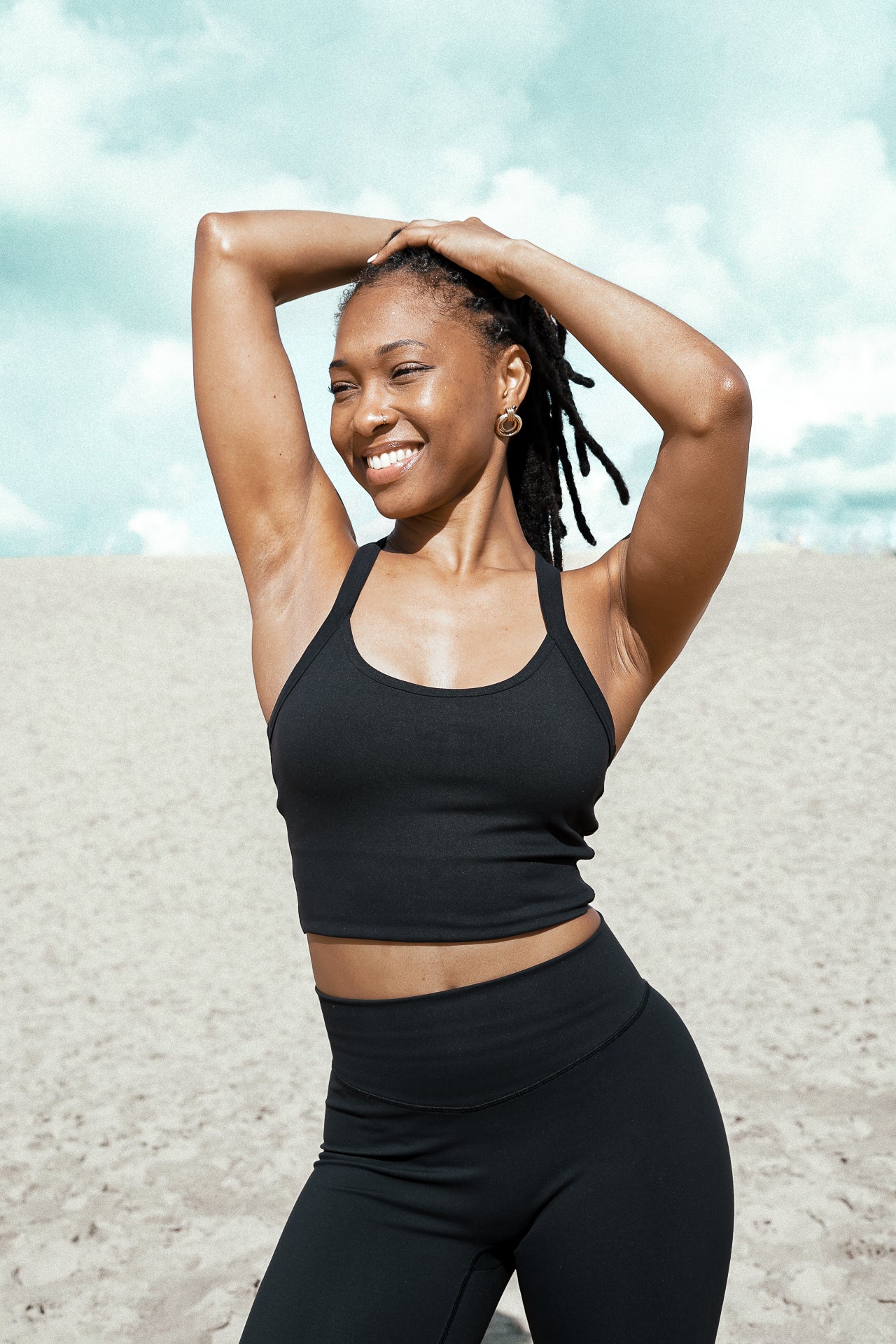 Lily tank top - LuxeSkin™ noir - Bahana