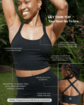 Lily tank top - LuxeSkin™ noir - Bahana