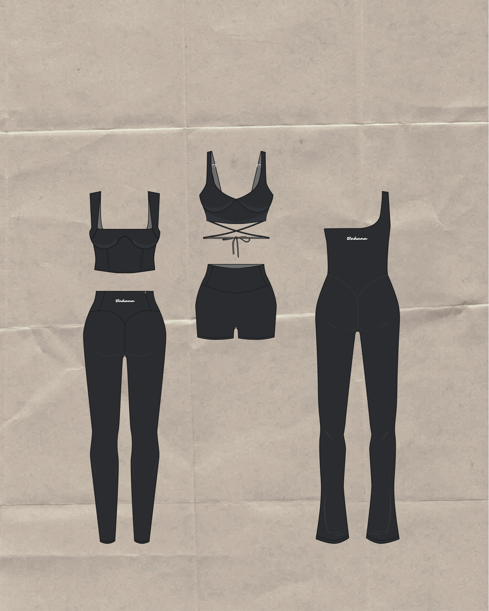 Aurora Legging atelier Bahana — patron testé sur corps réel