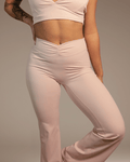 SoftForm Pantalon Évasé Front Scrunch - Soft Pink - Bahana