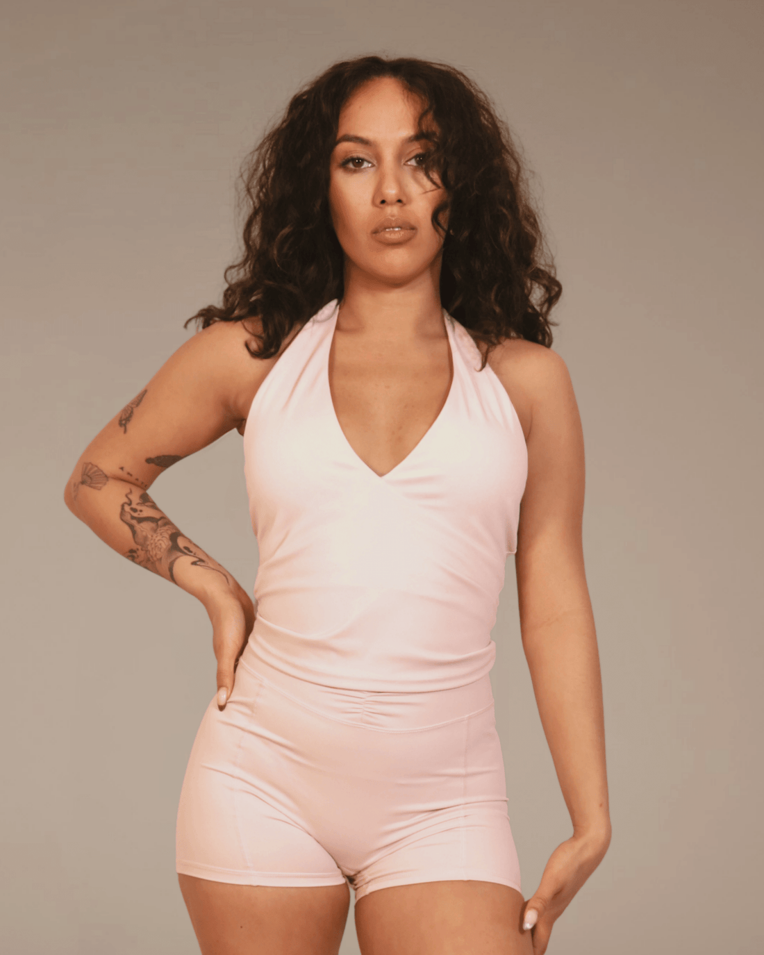 SoftForm Tank Top Dos nu - Soft Pink - Bahana