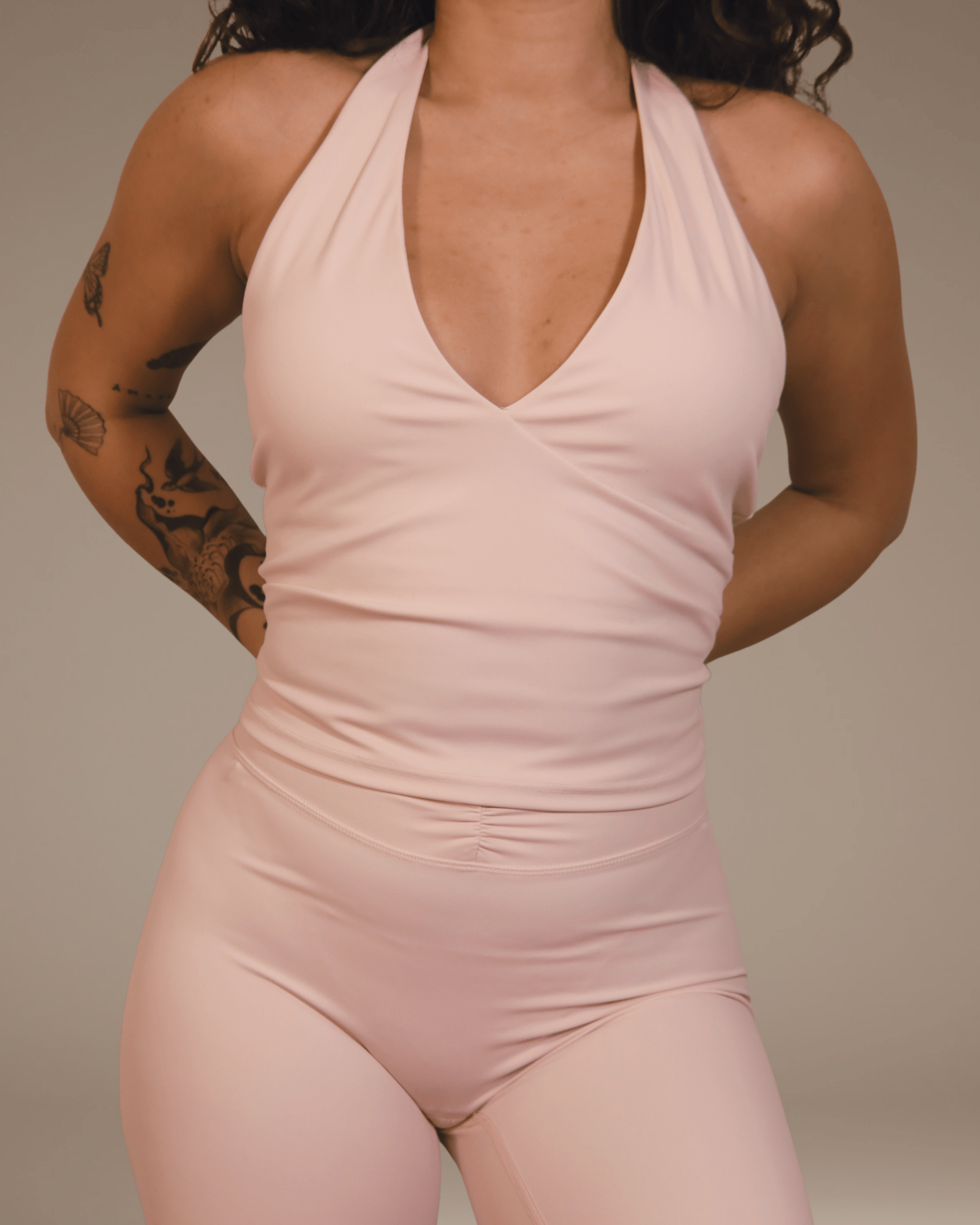 SoftForm Tank Top Dos nu - Soft Pink - Bahana